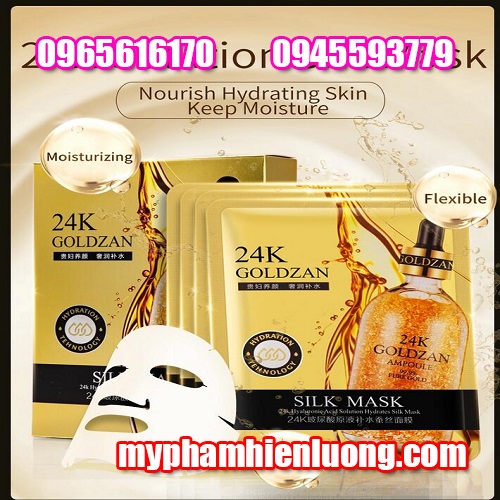 Mặt nạ lụa 24k Goldzan Silk Mask chính hãng (2)